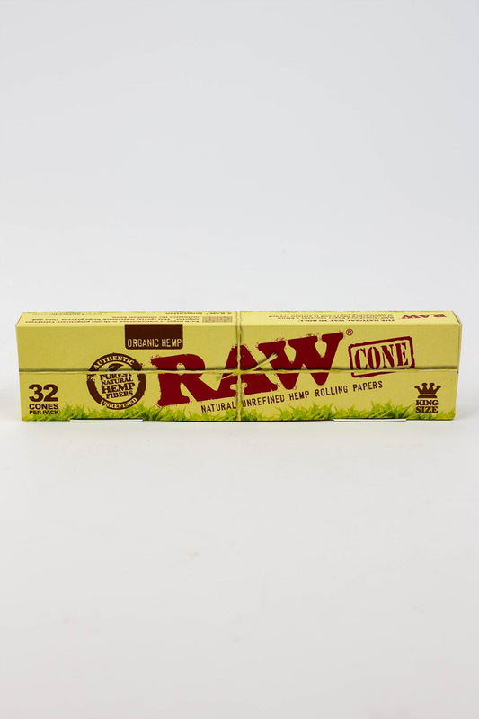 RAW ORGANIC PRE-ROLLED CONE King size– 32/PACK Flower Power Packages 