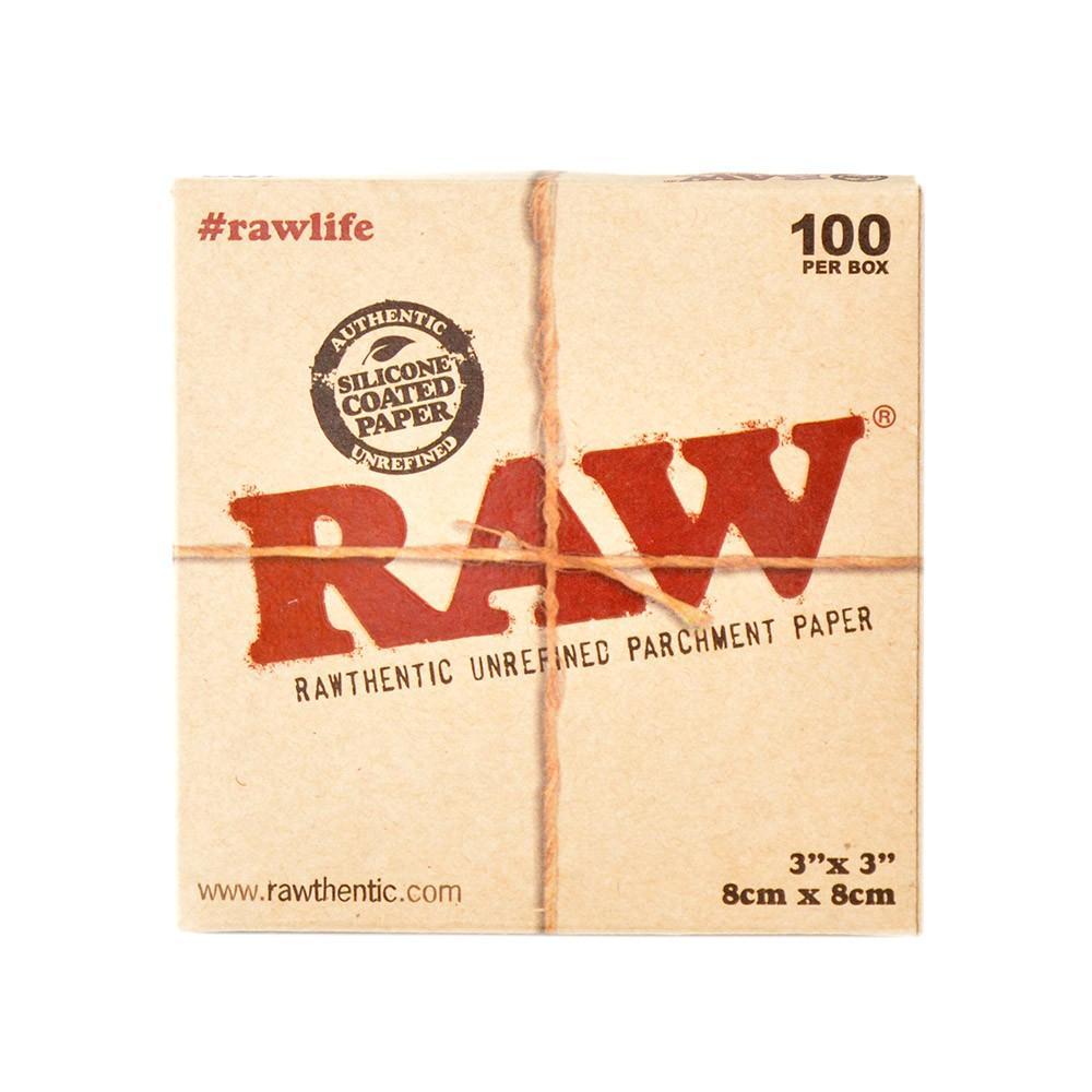 RAW Parchment Squares 3" x 3" - 100 Per Box Flower Power Packages 