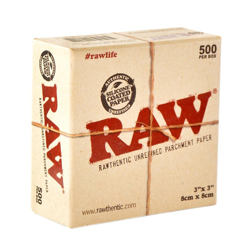 RAW Parchment Squares 3" x 3" - 500 Per Box Flower Power Packages 