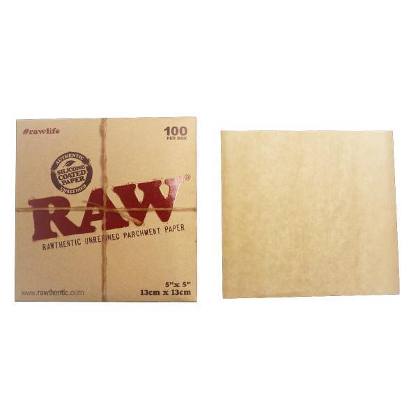 RAW Parchment Squares 5" x 5" - 100 Per Box Flower Power Packages 