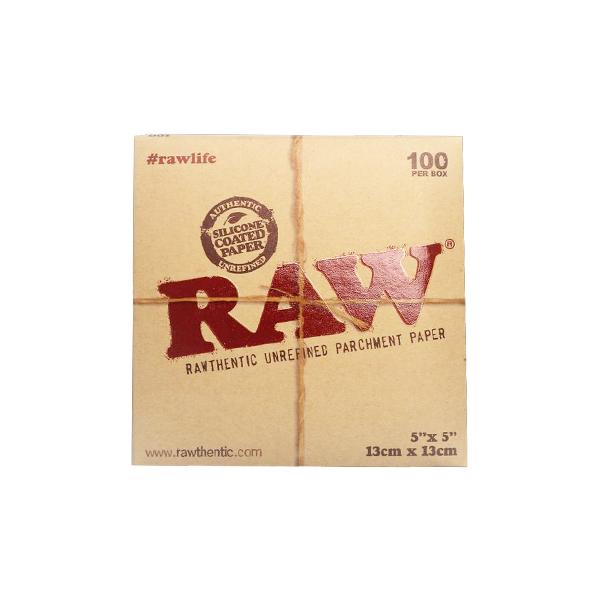 RAW Parchment Squares 5" x 5" - 100 Per Box Flower Power Packages 