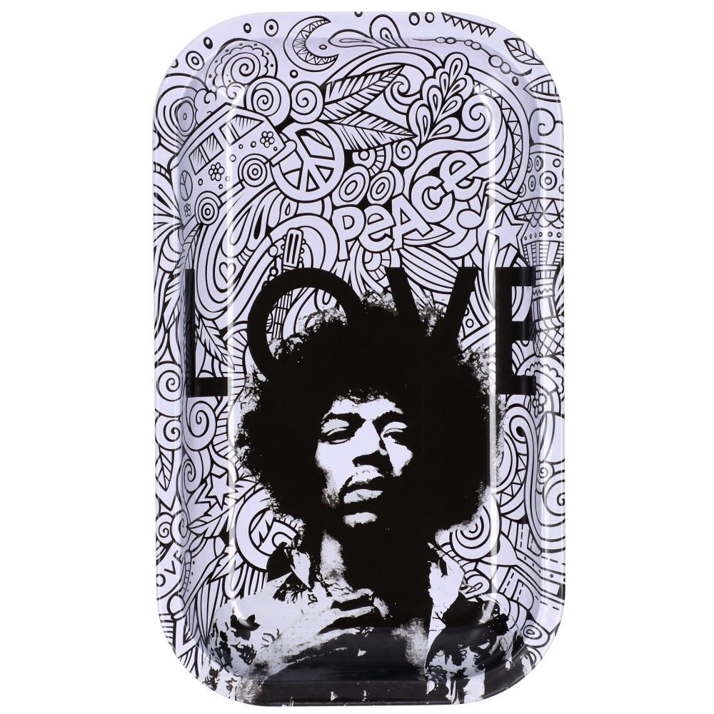 Rock Legends Jimi Love - Rolling Tray - Small Or Medium (1 Count) Flower Power Packages Medium 