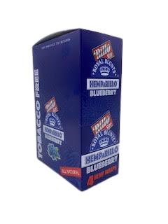 Royal Blunts Hemparillo Grape - 15 Packs Per Box 4 Wraps Per Pack - (1 Count) Flower Power Packages 