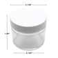 SAMPLE of 2 oz Glass Straight Sided Round Jar - Black Or White - (1 Count SAMPLE) Flower Power Packages 