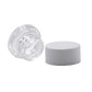 SAMPLE of 5 mL Glass Concentrate Container With Black or White Cap - Child Safe (1 Count SAMPLE) Flower Power Packages White Cap 
