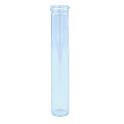 SAMPLE of Glass Blunt Tubes - With White Child Proof Cap - (1ct SAMPLE) Flower Power Packages White 