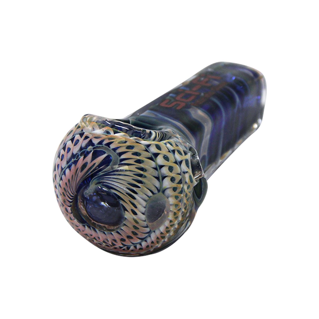 Sci Fi Heavy Thick Glass Design BX15 Hand Pipes - (1 Count) Flower Power Packages 