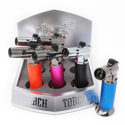 SCORCH 5" Torch Dual Function Single & Double 45 Degree (6 Count Display) Flower Power Packages 