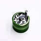 Sharpstone Clear Top 63mm Crank Herb Grinder Flower Power Packages Green 