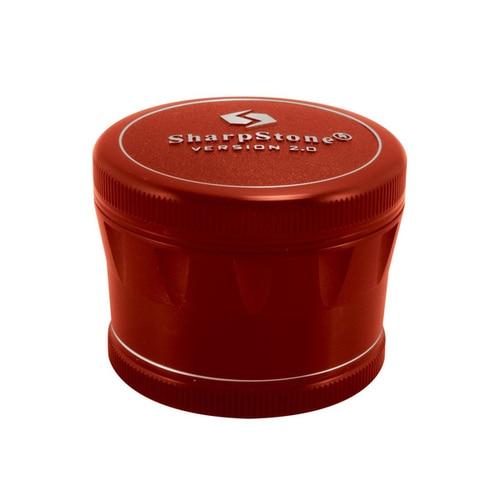 Sharpstone� V2 Hard Top Grinder Flower Power Packages Red 2.5" 