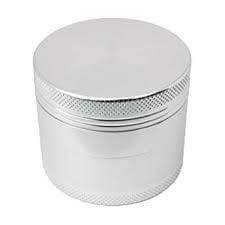Small Herb Grinder Silver 4 Piece 42mm Flower Power Packages 