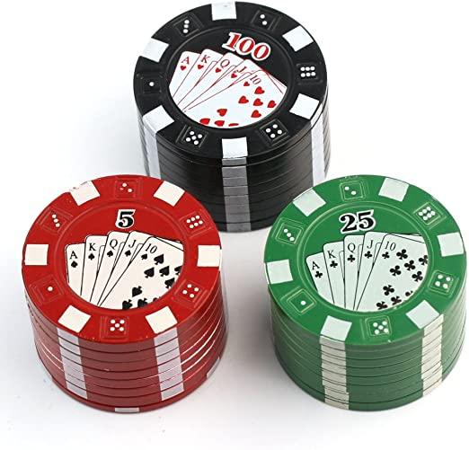 Small Poker Chip Grinder Flower Power Packages 