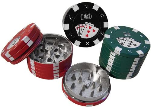 Small Poker Chip Grinder Flower Power Packages 