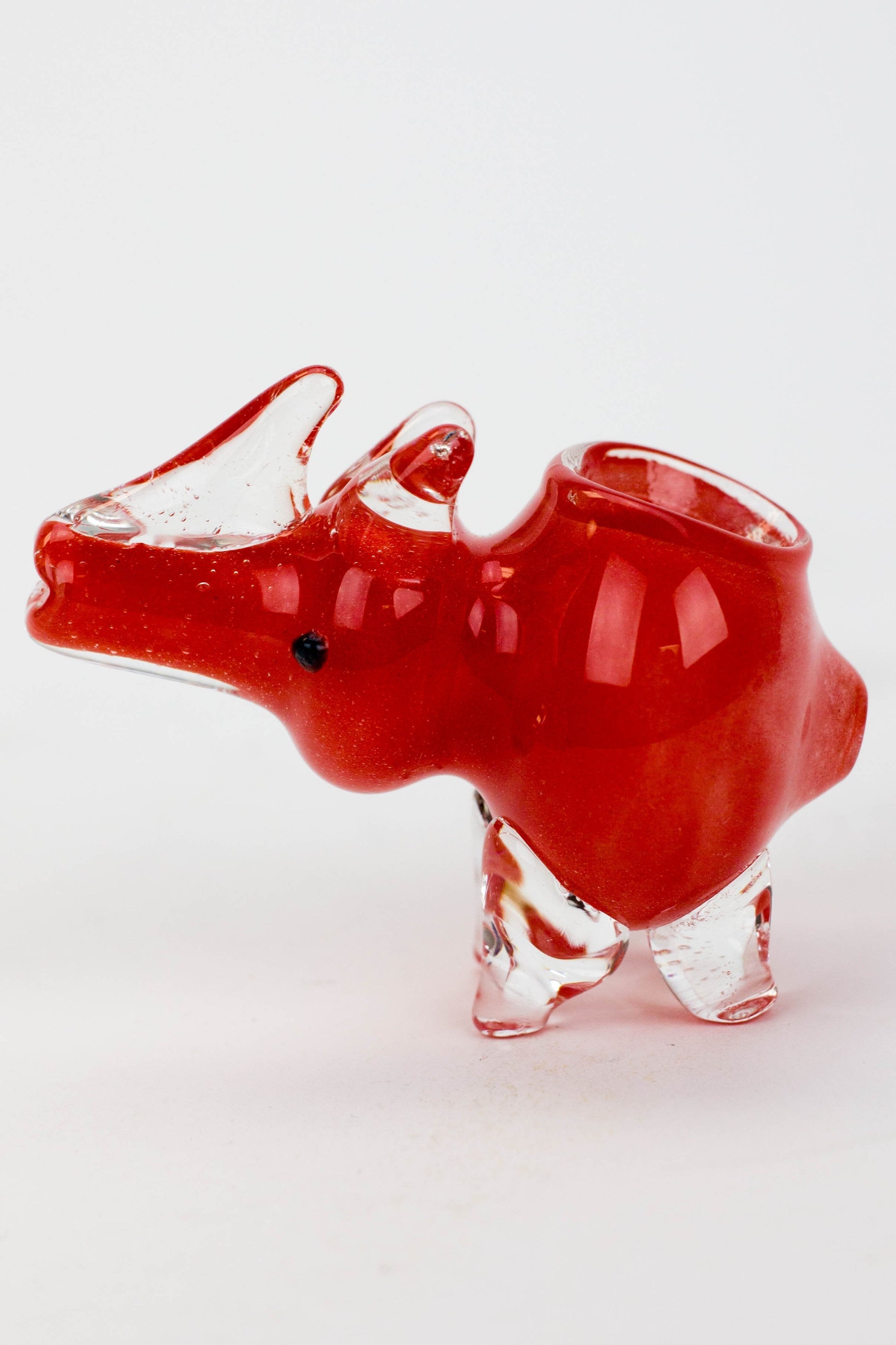 Small Rhino glass hand pipe Flower Power Packages 