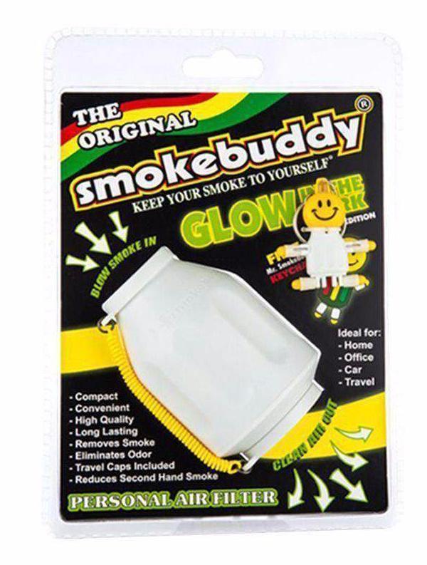 Smoke Buddy - Glow in the Dark Flower Power Packages White 