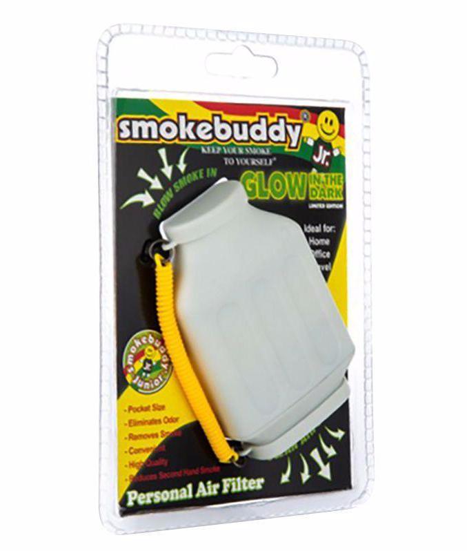 Smoke Buddy Jr - Glow in the Dark Flower Power Packages White 