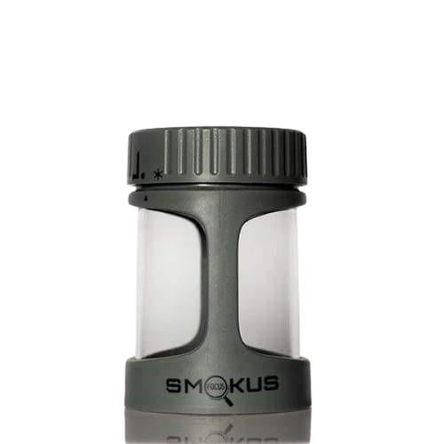 Smokus Focus Stash Lightup Jar with LED Light - Rechargeable with Magnifying Display - Available in Various Colors Flower Power Packages 