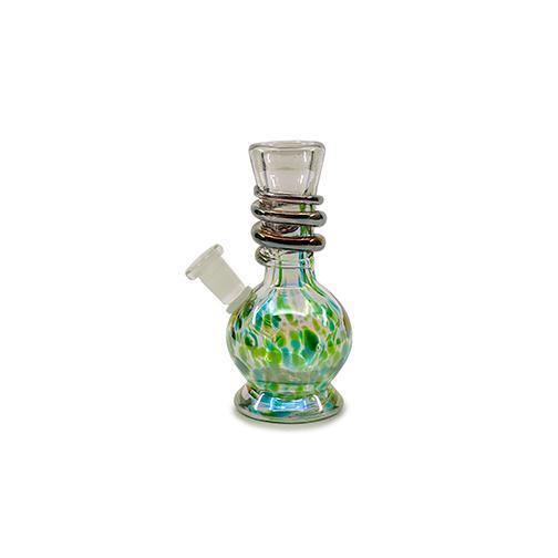 Soft Glass Water Pipe - Bubble Base (7") Flower Power Packages 