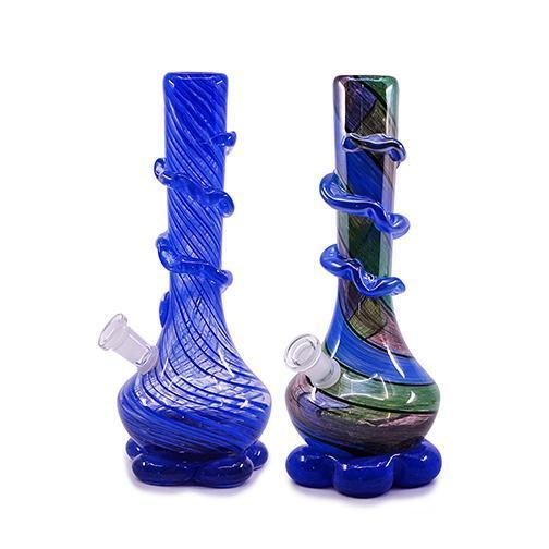 Soft Glass Water Pipe - Picasso (10.5") Flower Power Packages 