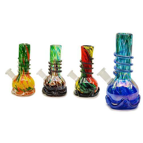 Soft Glass Water Pipe - Rain Storm (7") Flower Power Packages 