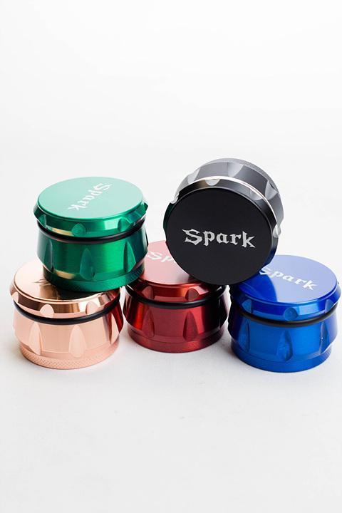 Spark 4 parts color herb grinder Flower Power Packages 