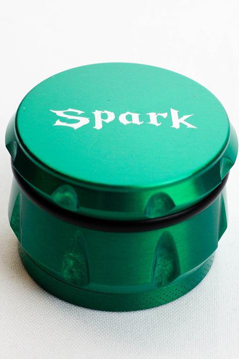 Spark 4 parts color herb grinder Flower Power Packages Green 