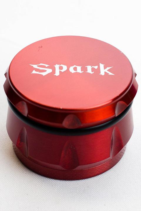 Spark 4 parts color herb grinder Flower Power Packages Red 