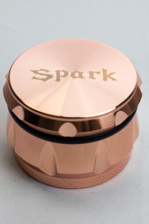 Spark 4 parts color herb grinder Flower Power Packages Rose Gold 
