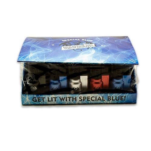 Special Blue Bullet Lighter 20pc Display - Assorted Colors Flower Power Packages Metal 