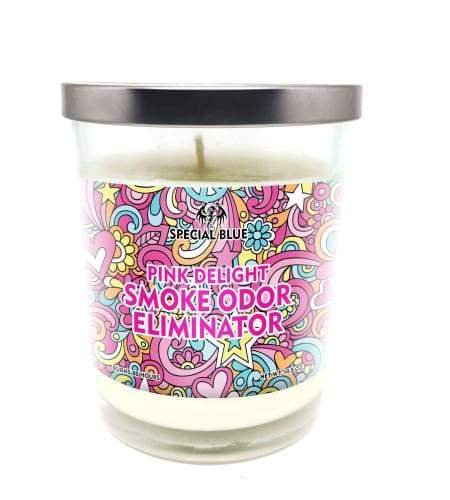 Special Blue Odor Eliminator Candle -Pink Delight Flower Power Packages 