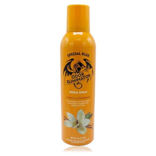 Special Blue Odor Eliminator Spray 6.9 Oz Vanilla Chrome (12 Count) Flower Power Packages 