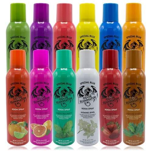 Special Blue Odor Eliminator Spray 6.9OZ Assorted Scents (12 Count) at Flower Power Packages