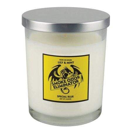 Special Blue Smoke Odor Eliminator Candle - Lily & Mint Flower Power Packages 
