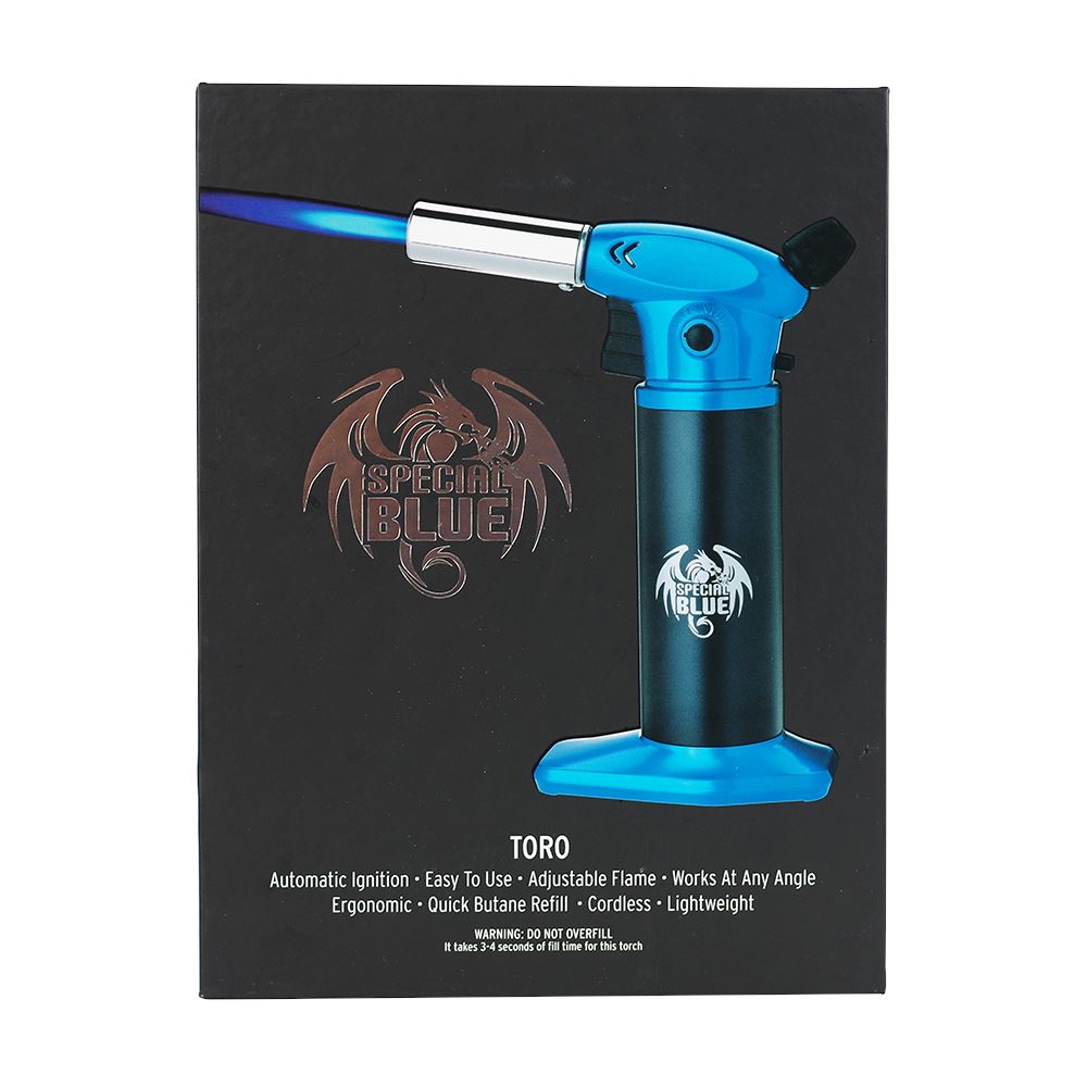 Special Blue "TORO" Flame Torch 1ct (Various Colors) Flower Power Packages Blue 