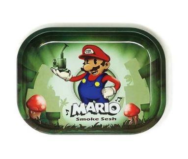 6" x 5" in  Super Mario Bros Smoke Sesh Rolling Tray at Flower Power Packages