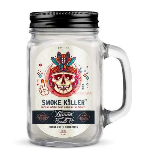 Tommy Chong Candle-Smoke Killer Collection 12oz Mason Jar Flower Power Packages 