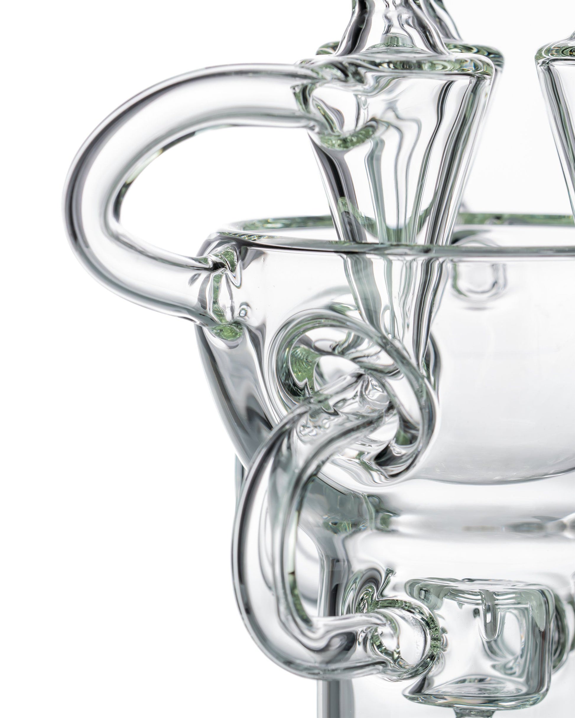 Triple Recycler Bong dab rig Nucleus 