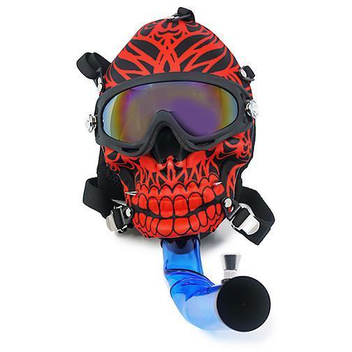 Underground Gas Mask - Red Skull Flower Power Packages 
