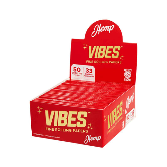 Vibes Papers Box Hemp King Size Slim at Flower Power Packages