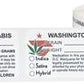 Washington D.C. Medical Cannabis Warning Labels Flower Power Packages 