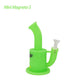 Waxmaid 7.3″ Magneto S Mini Silicone Water Pipe Smoke Drop GID Green 