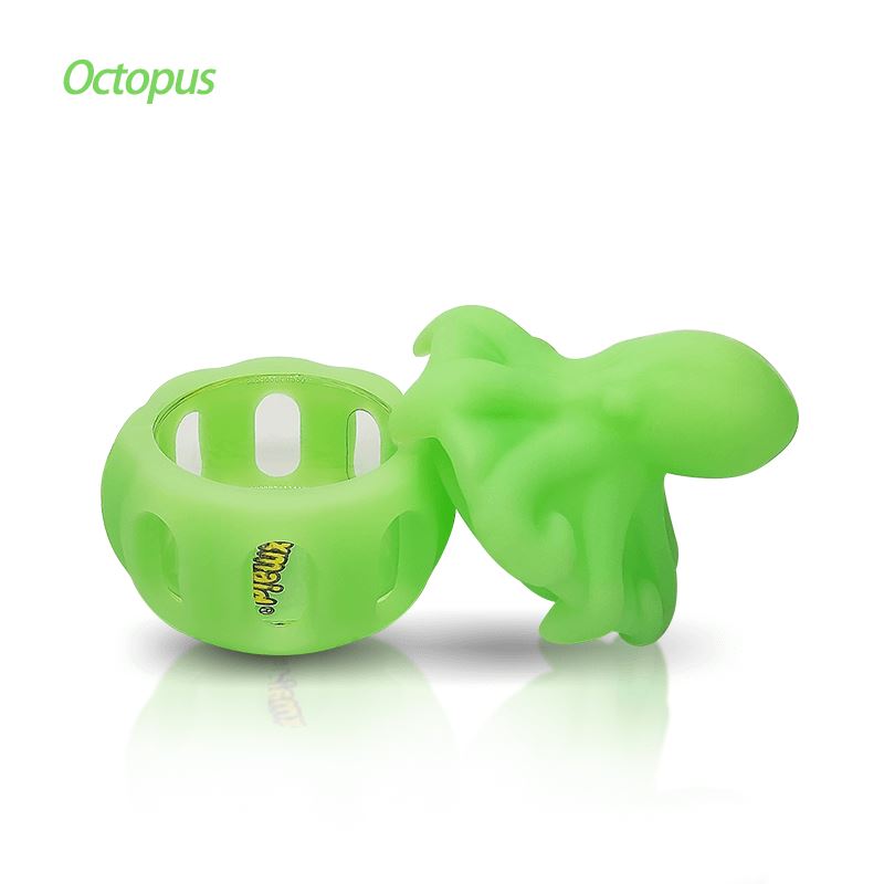 Waxmaid Octopus Silicone Concentrate Container Smoke Drop GID Green 